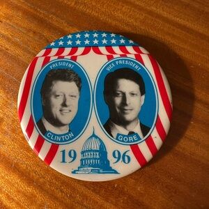 1996 Presidential Campaign Button - Red, White, and Blue